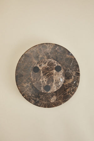 Kevara Marble Tray - Brown Marble