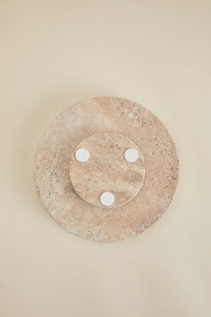 Kevara Marble Tray - Travertine