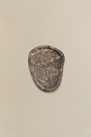 Orivando Marble Tray - Brown Marble