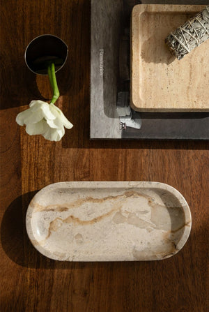 Ceranova Tray - Panther Beige Marble