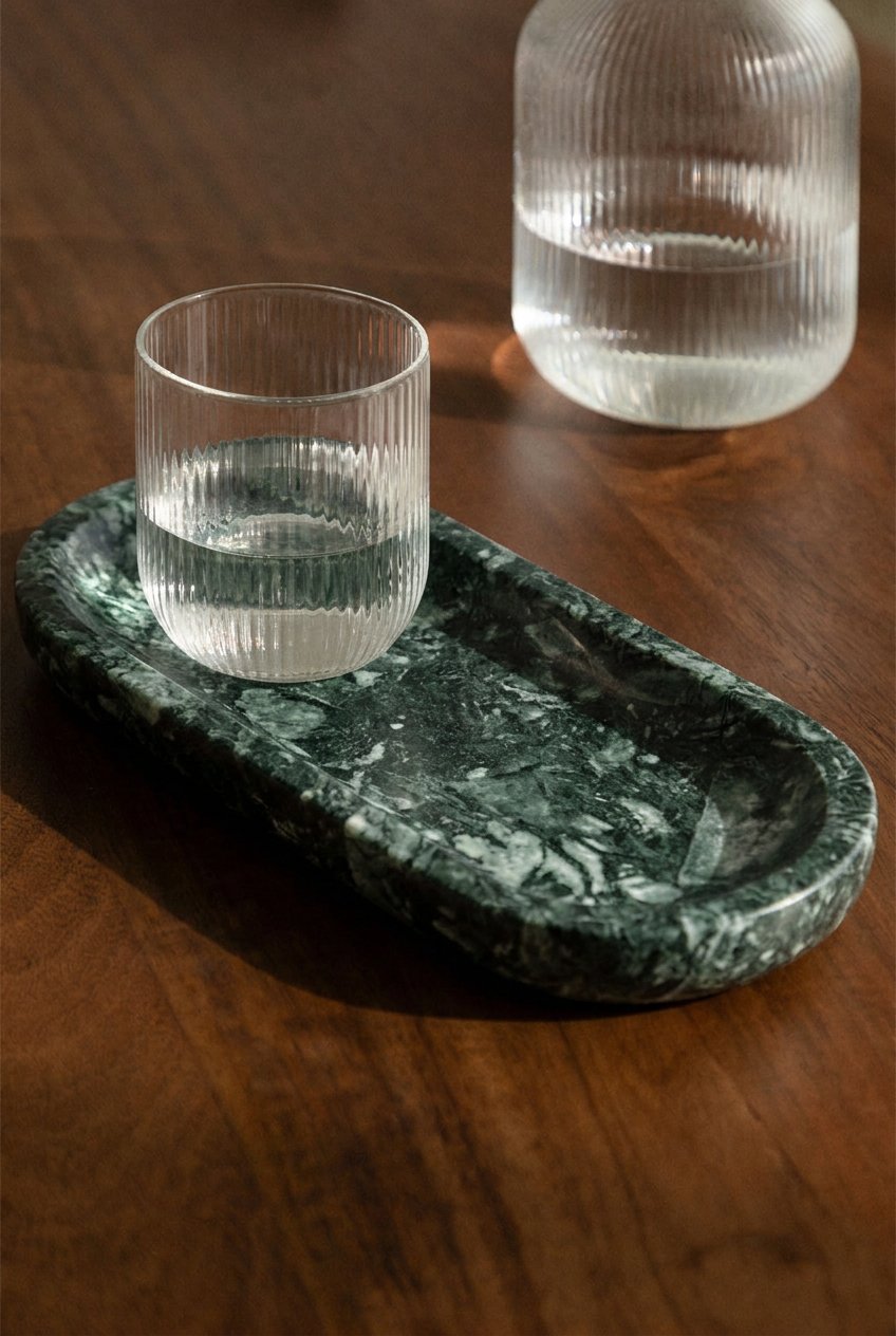 Ceranova Tray - Green Marble