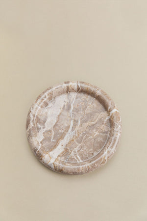 Top view of the polished Velmar marble tray