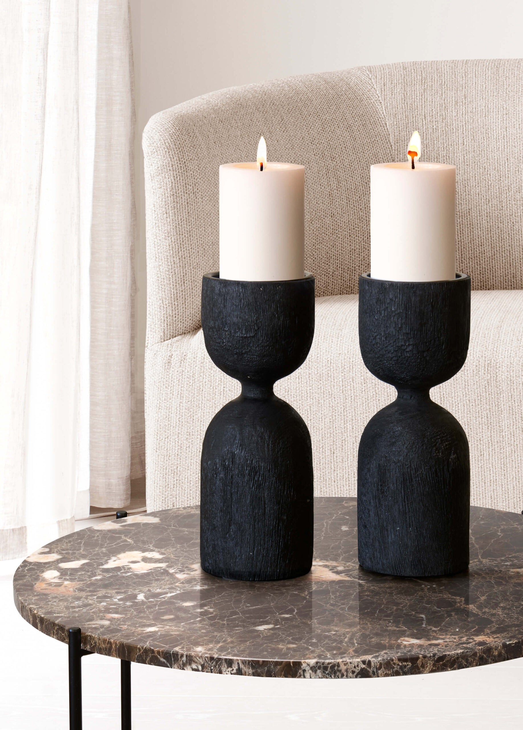 Hourglass Candle Holder