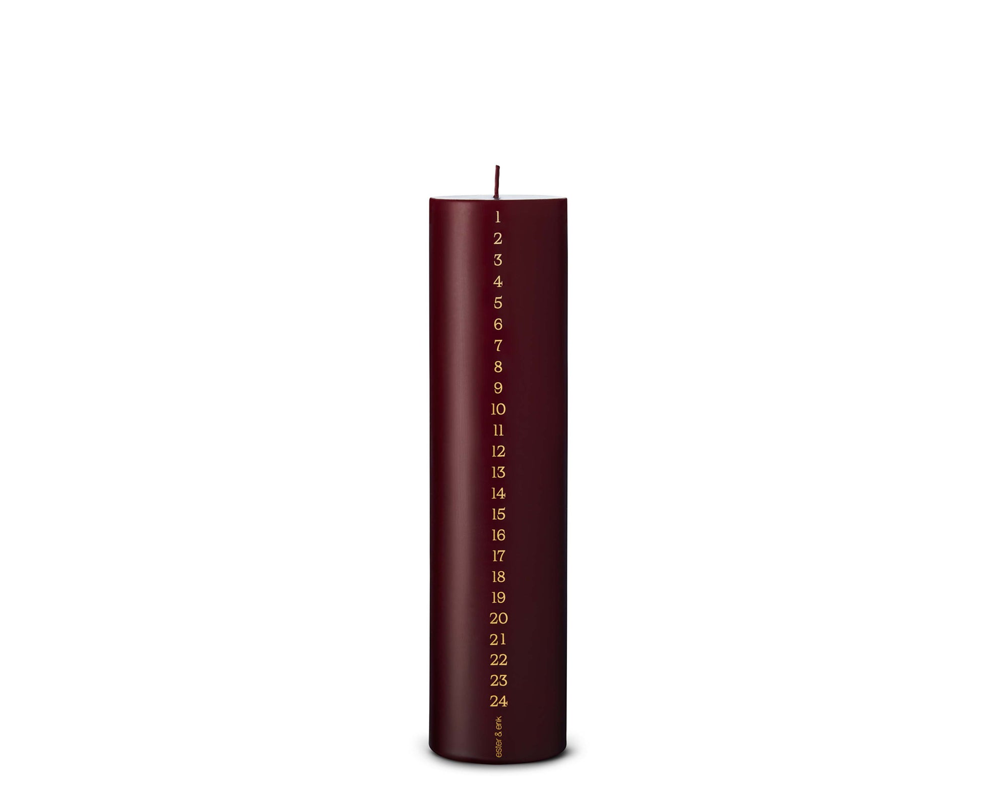 Calendar Candle - Deep Wine