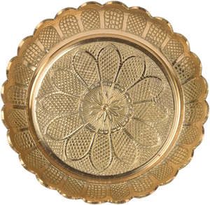 A La handmade flower brass bowl