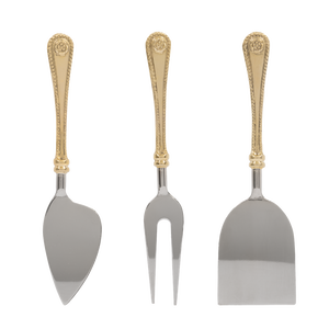 Classic flower cheese cutlery (set/3)