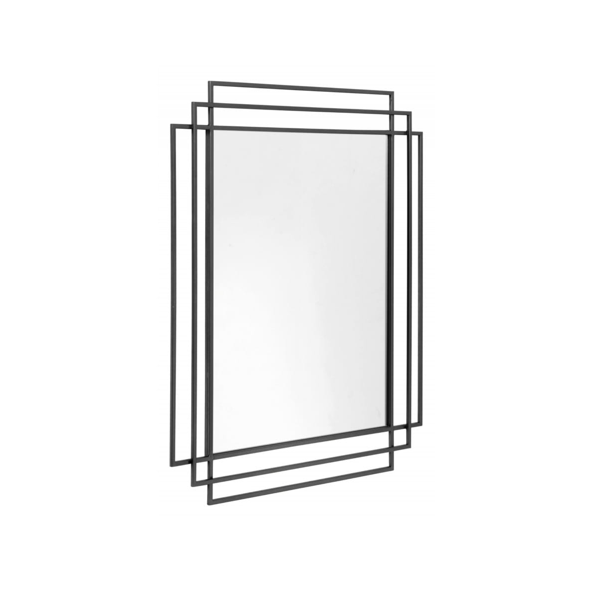Art Deco Mirror, Black