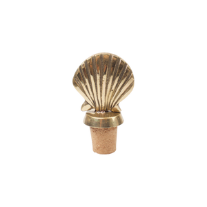 A La handmade Shell brass bottle stopper 