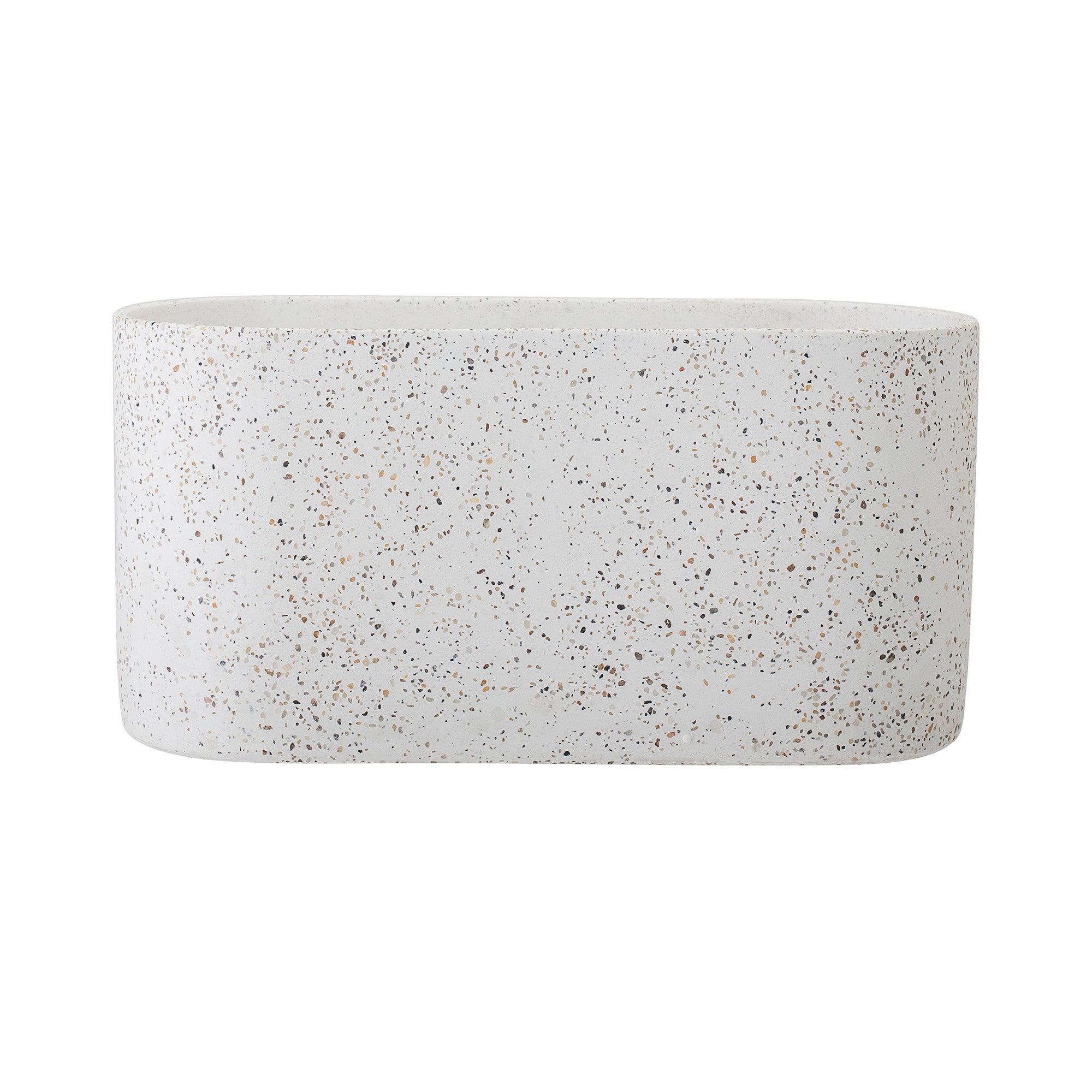 Terrazzo Flower Plant Pot White