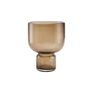 House Doctor Brown clear vase