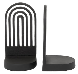 Rubi Set Of 2 Black Bookends