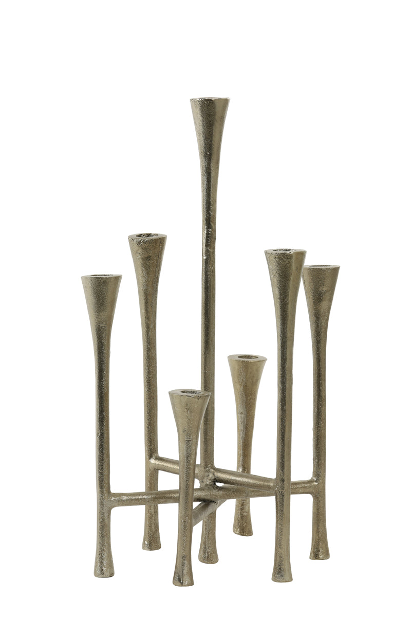 modern brass silver candelabra candleholder