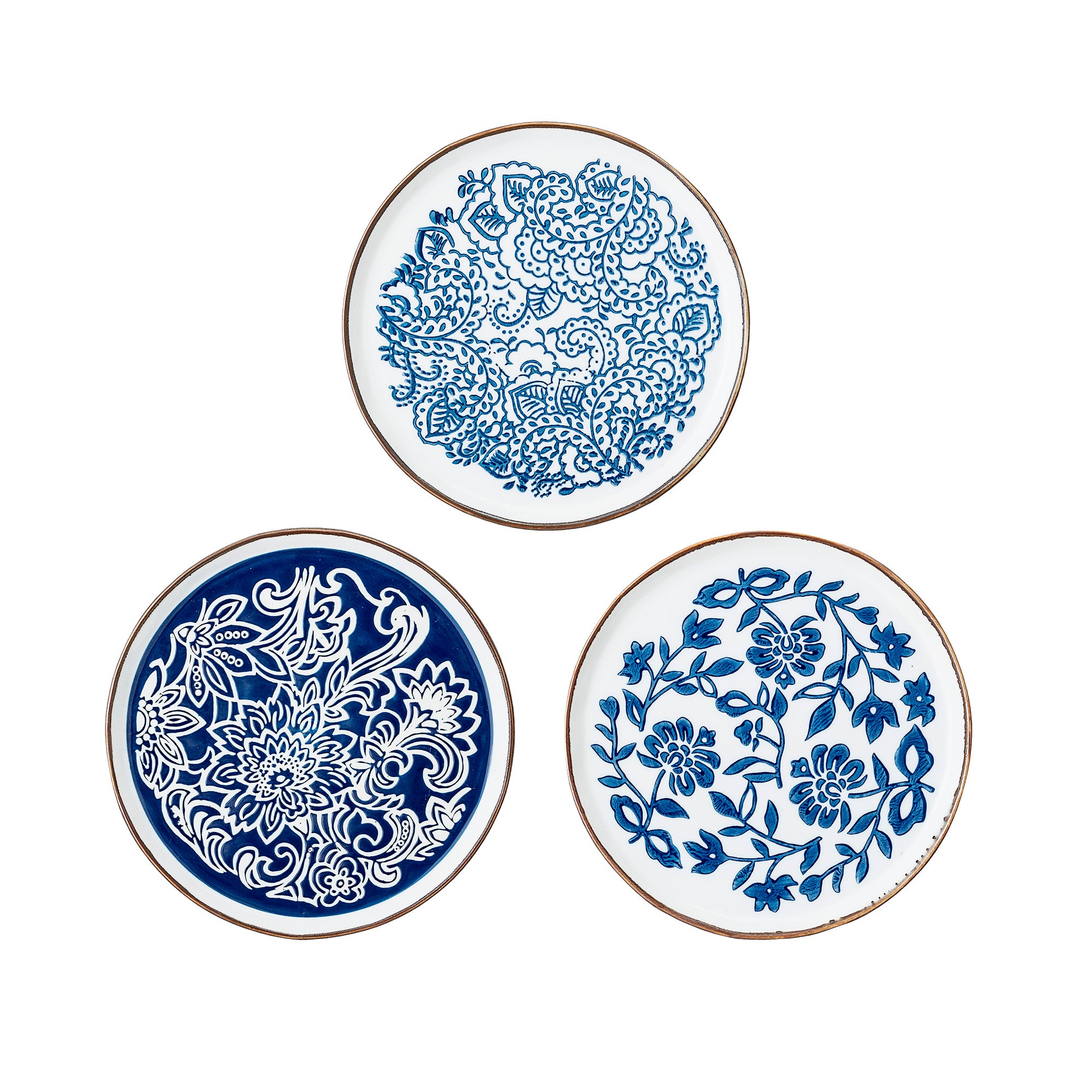 Blue & White Ceramic Dinner Tableware Plates