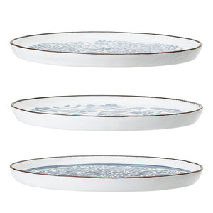 Blue & White Ceramic Dinner Tableware Plates