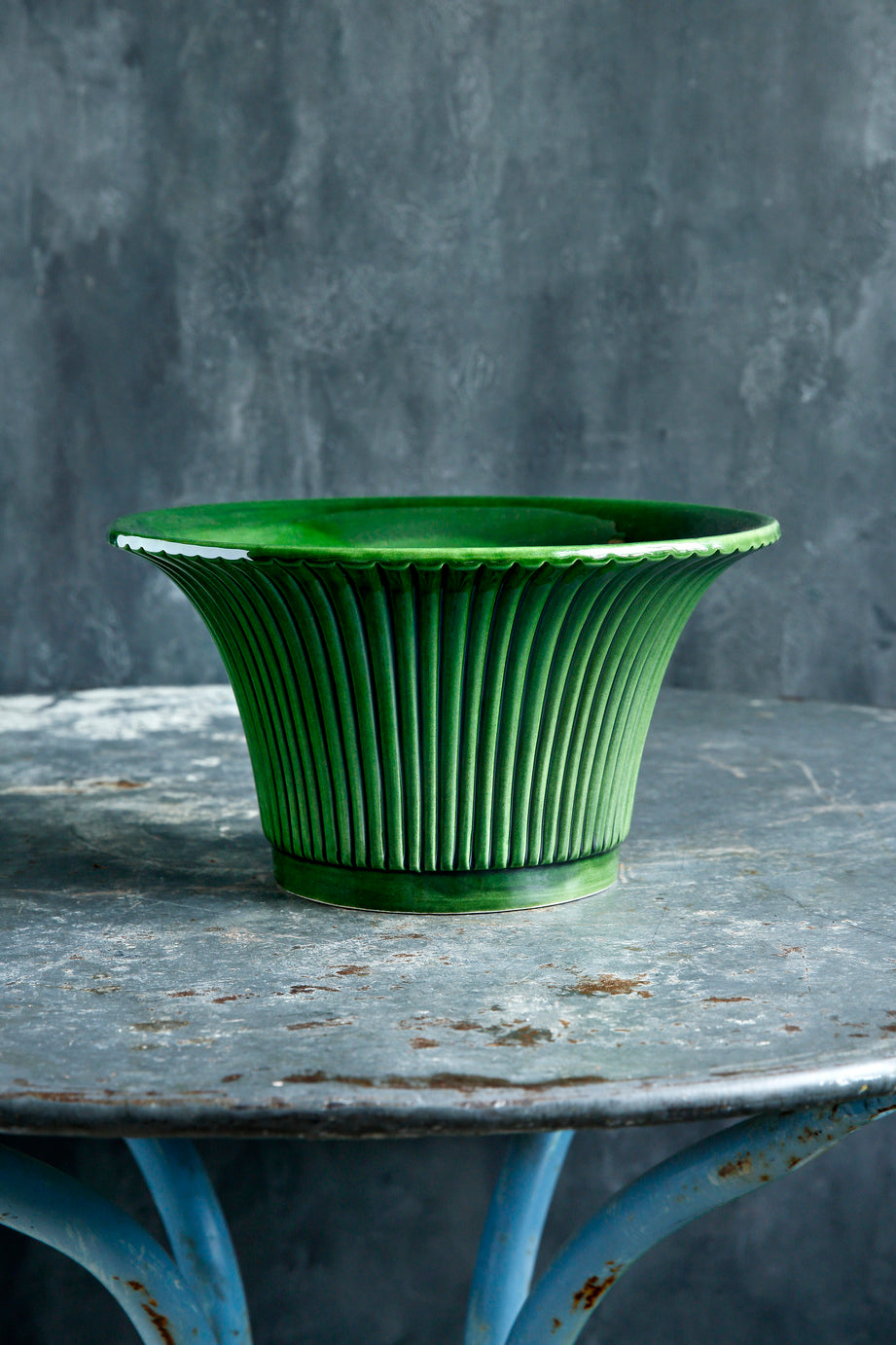Green Glazed Handmade Ceramic Pot Bergs Potter Denmark
