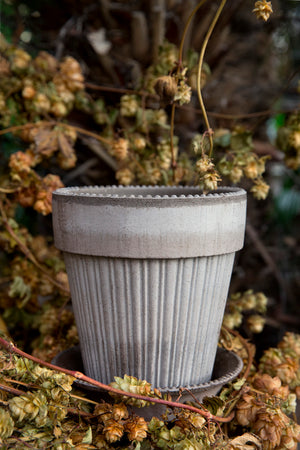 Grey Raw Handmade Ceramic Pot Bergs Potter Denmark