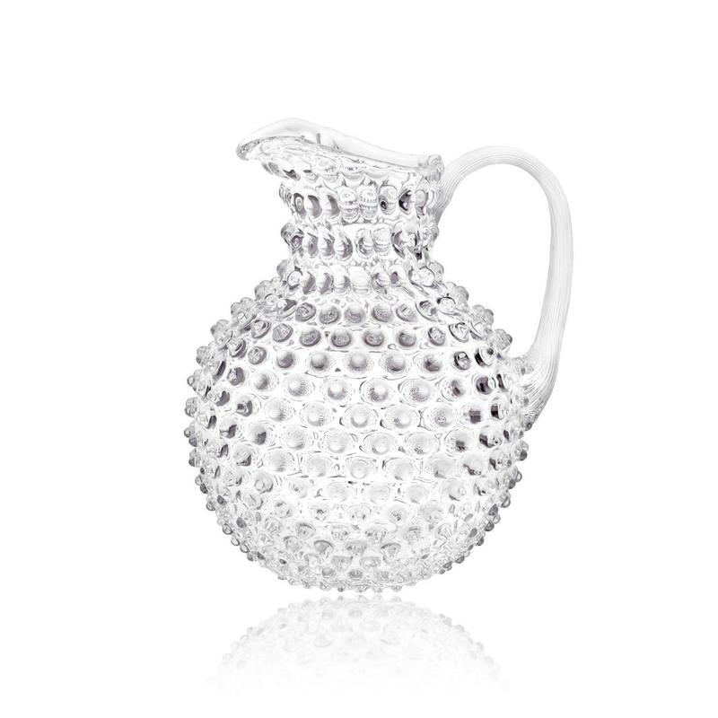 Clear Crystal Klimchi Hobnail Jug Caraffe