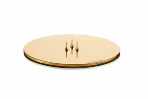 Classic Candle Plate - Shiny Gold
