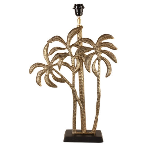 Gold Palm tree table lamp home decor