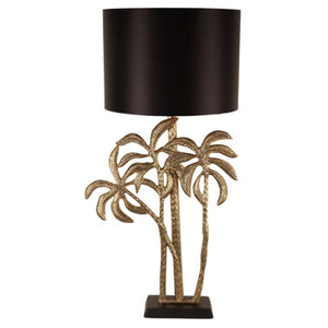 Gold Palm tree table lamp home decor