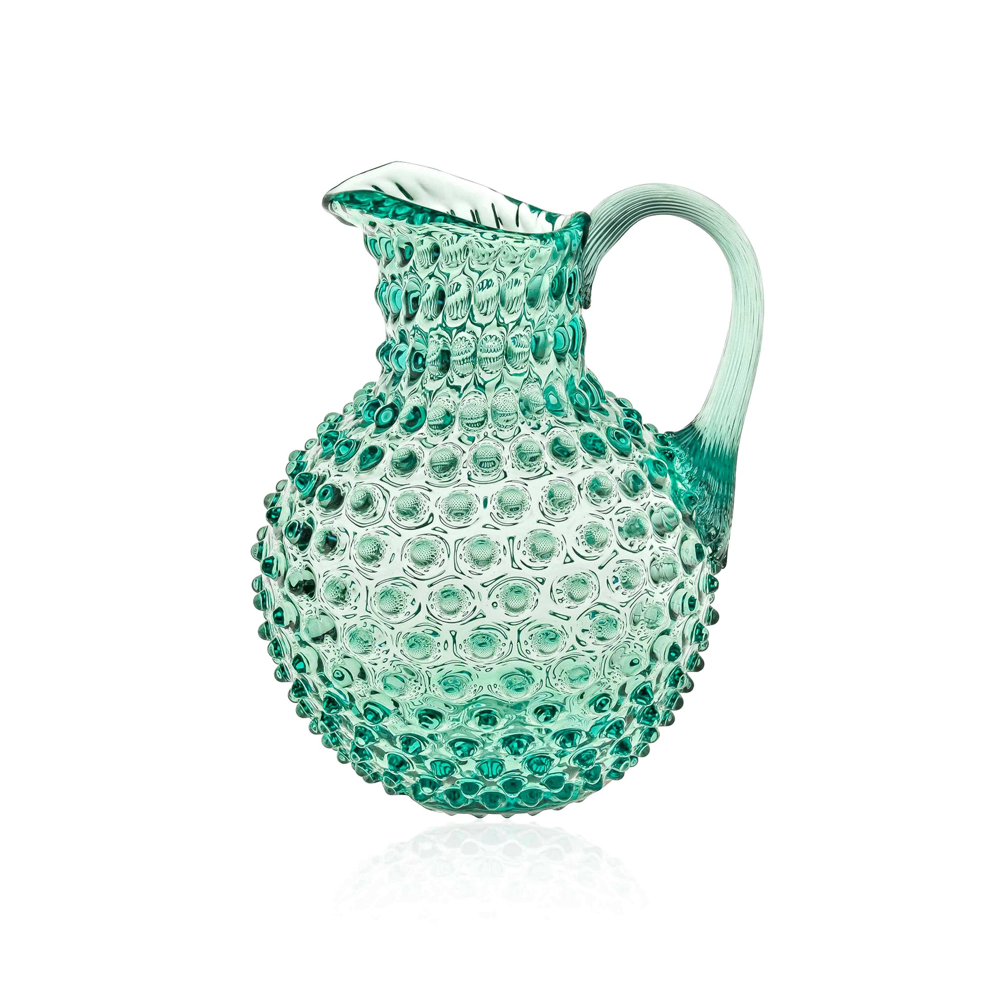 Klimchi Beryl green Hobnail Jug Caraffe