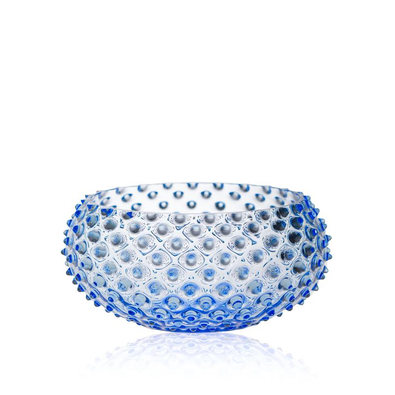 light blue hobnail klimchi bowl