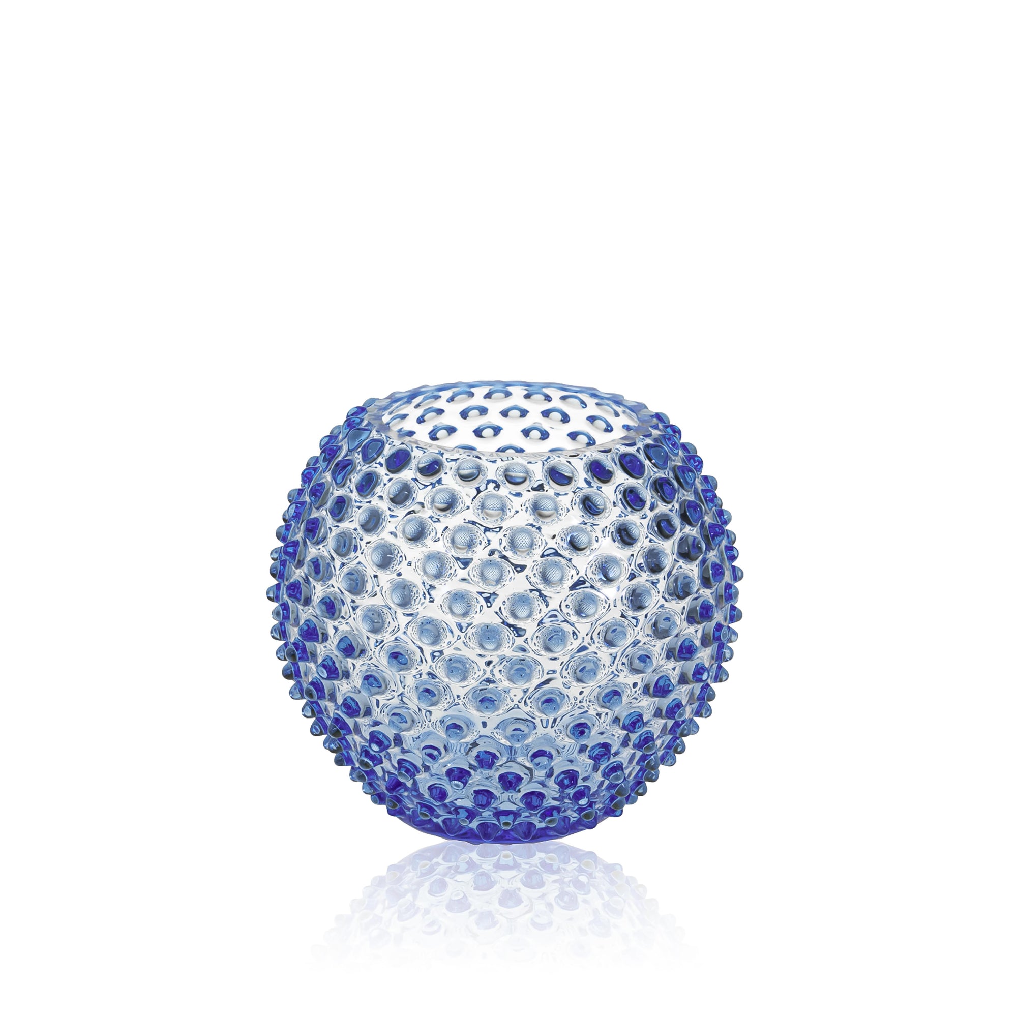 light blue hobnail klimchi vase