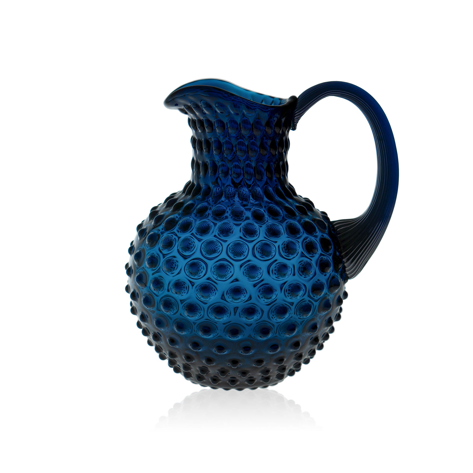 Klimchi Royal Blue Hobnail Jug Caraffe