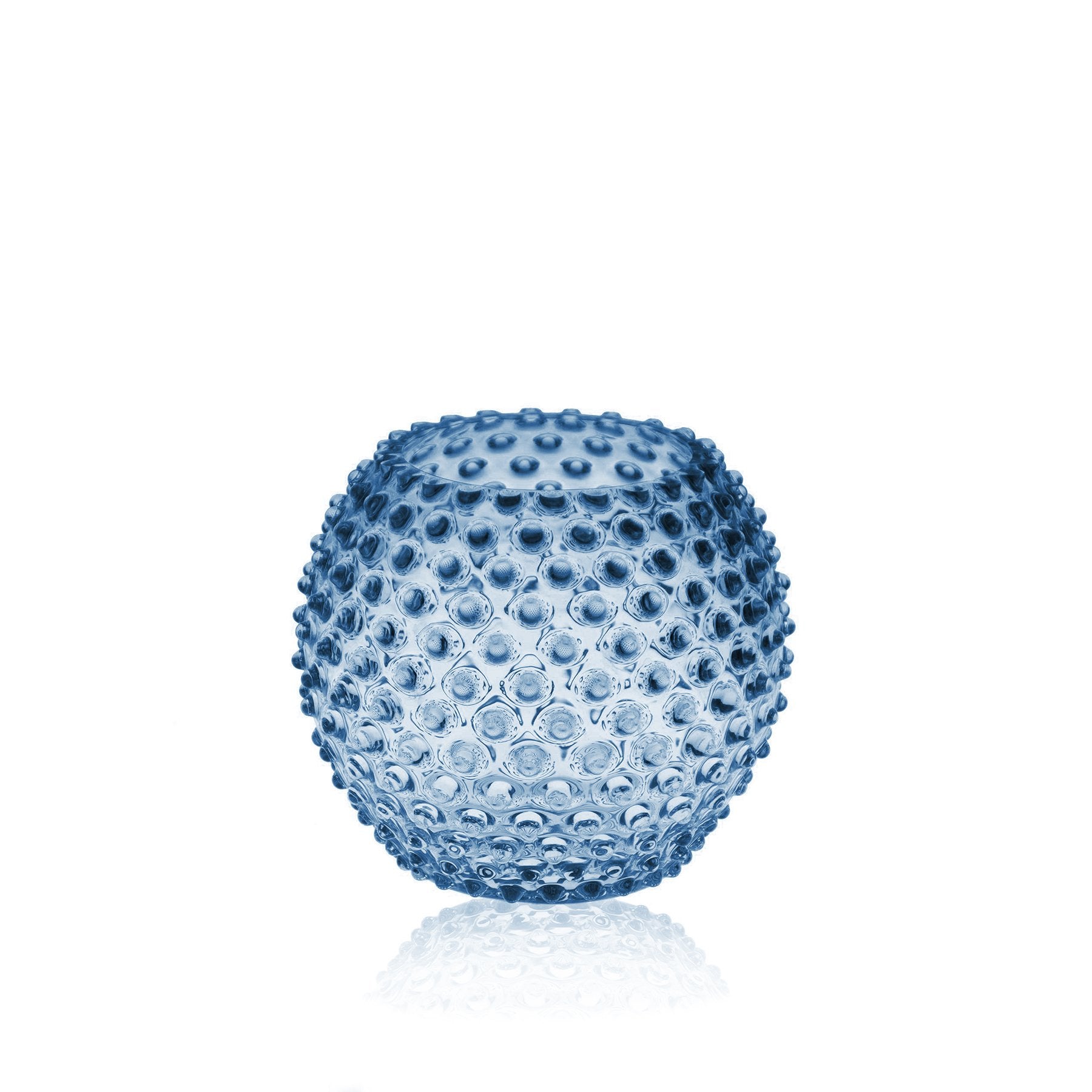 blue smoke hobnail klimchi vase