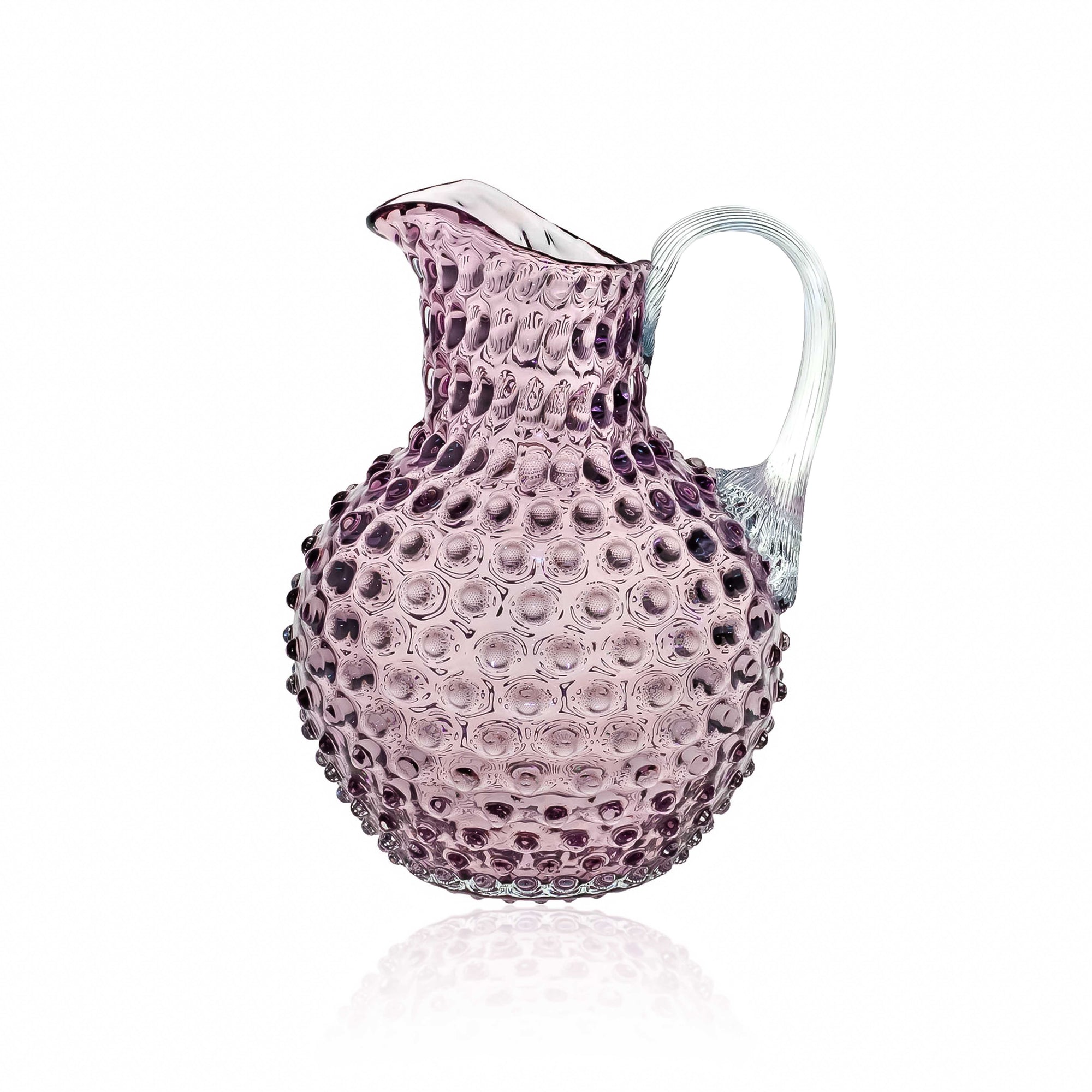 Klimchi Violet Hobnail Jug Caraffe