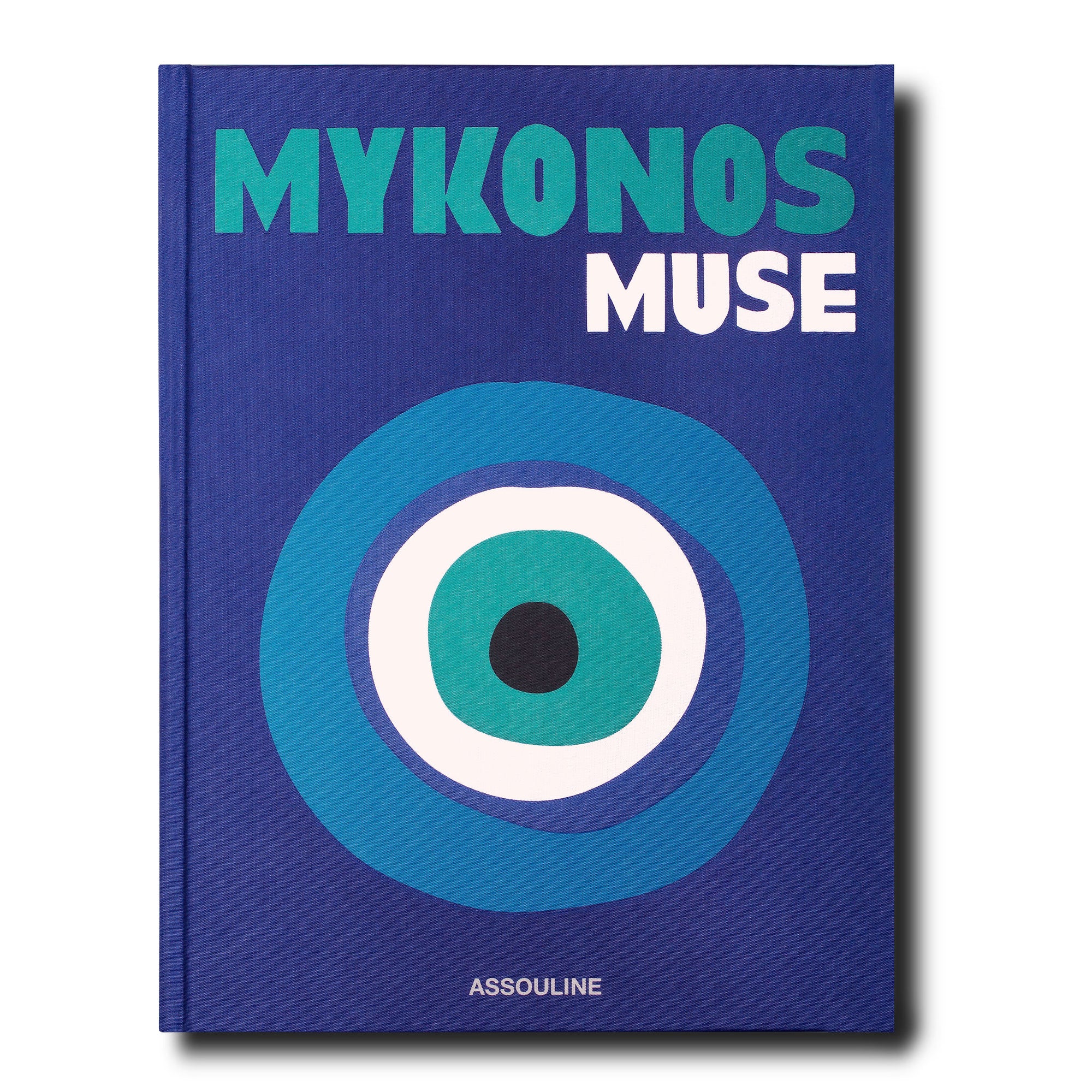 Assouline Mykonos Travel Series coffee table living room premium book