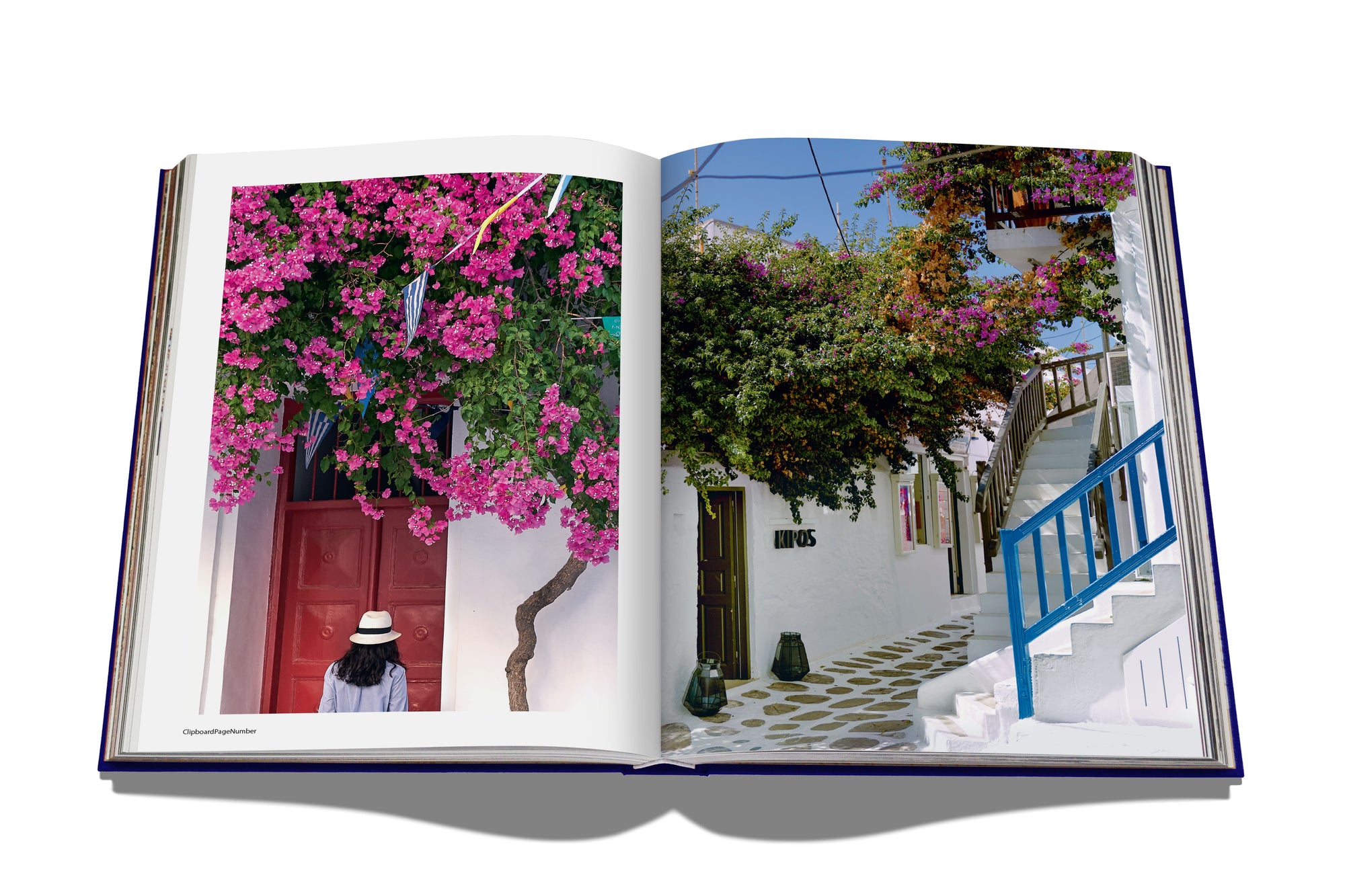 Assouline Mykonos Travel Series coffee table living room premium book