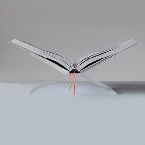 Clear book stand