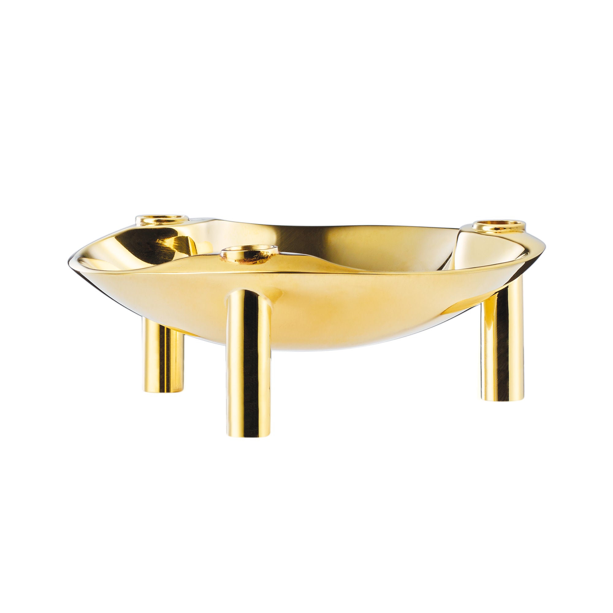 Stoff Nagel Brass Bowl Candle Holder