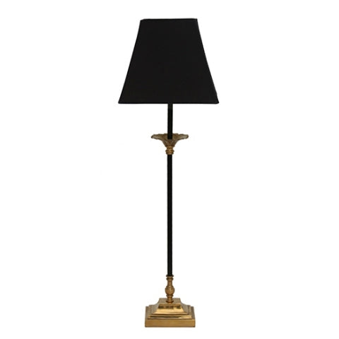 Black and Gold classic brass tall metal Table Lamp