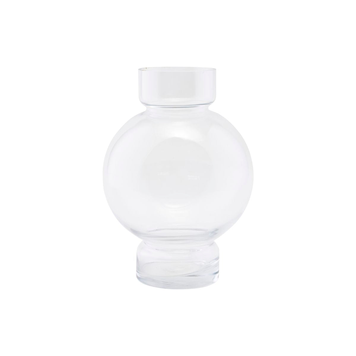 House Doctor green clear bubble vase