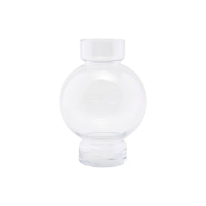 House Doctor green clear bubble vase