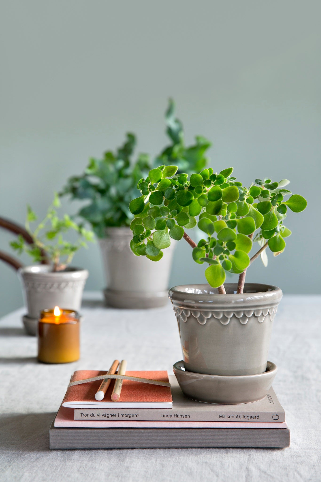 Copenhagen Plant Pot, Pearl Grey