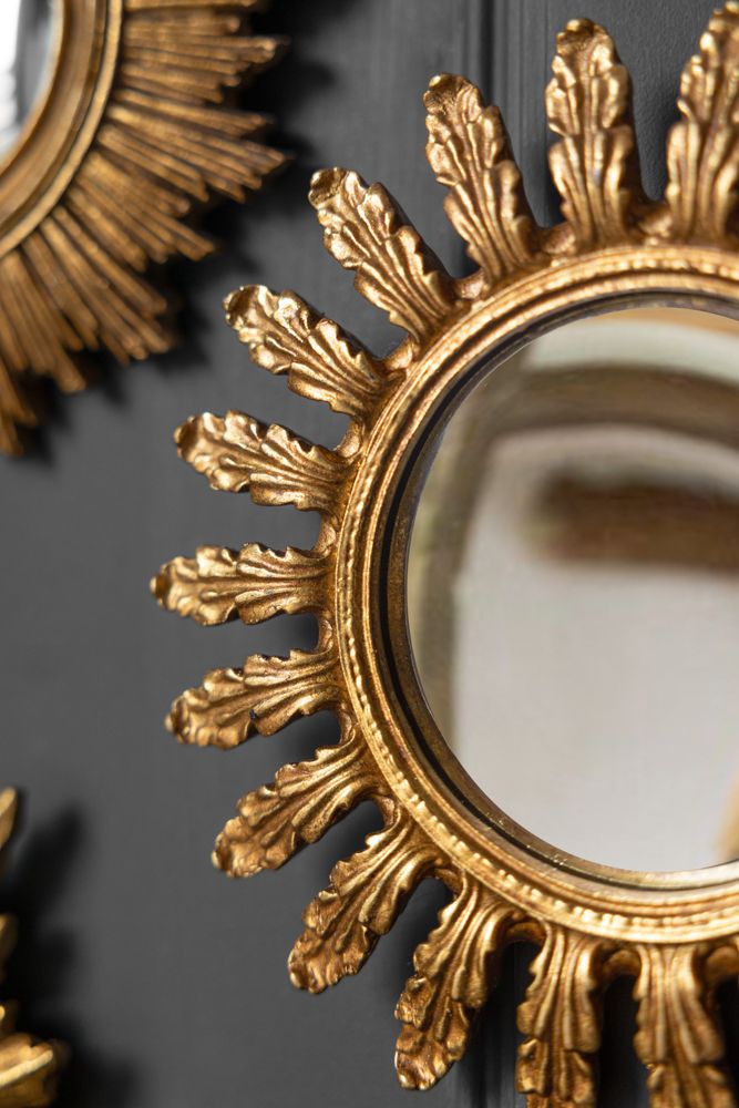 Antique Gold Decorative Frame Convex Mirror