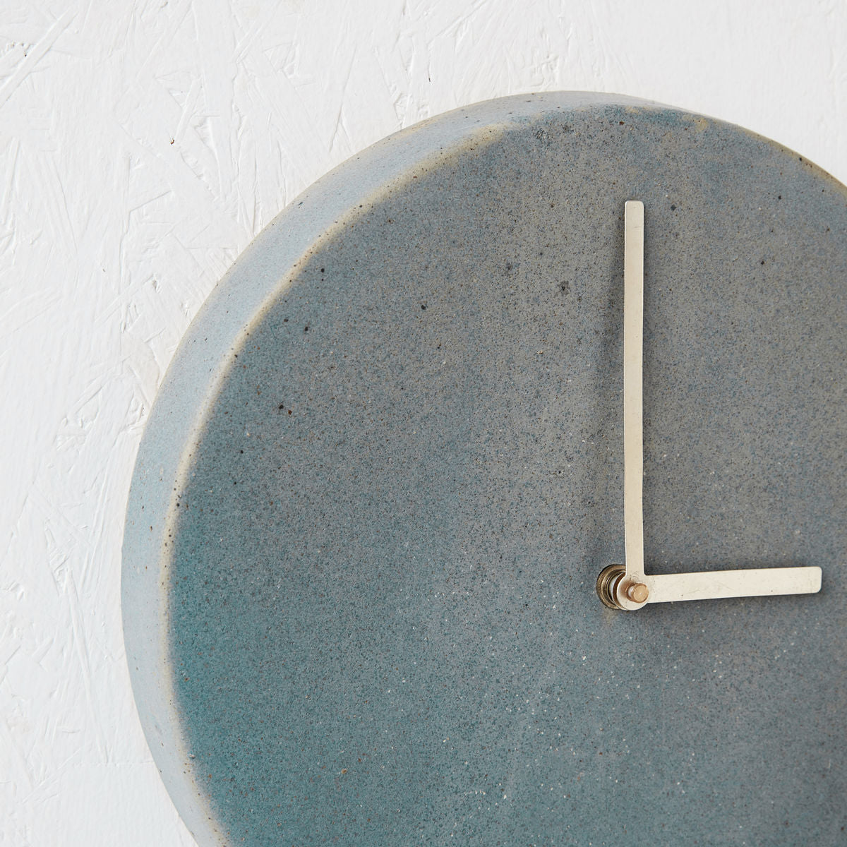 House Doctor stone concrete wall clock blue grey