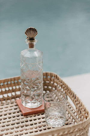A La handmade Shell brass bottle stopper 