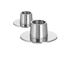 Classic Candle Holder - Silver (2 pack)